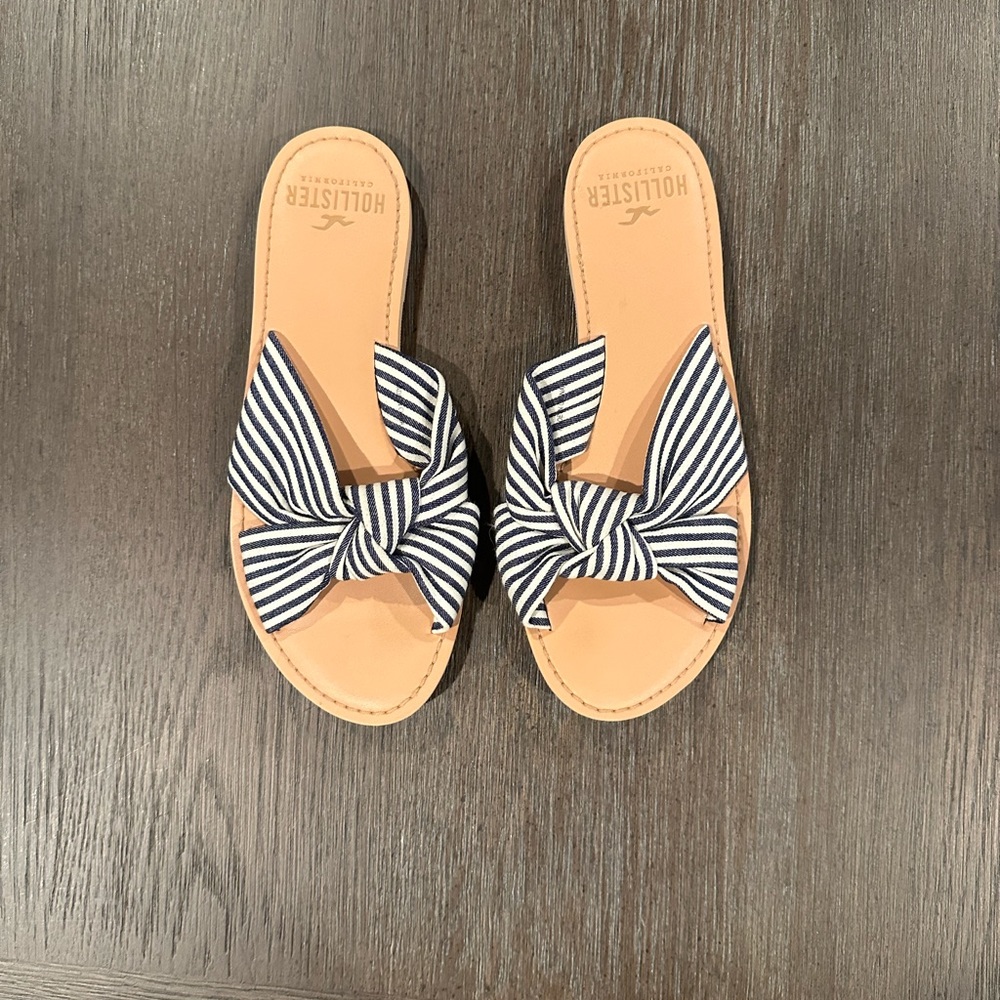 Striped Hollister Sandals
